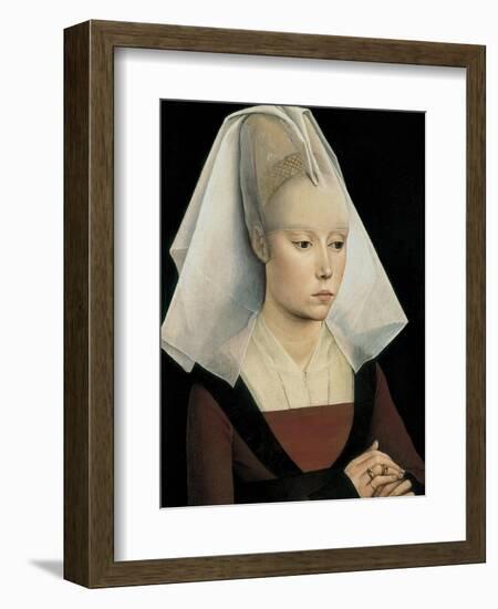 Portrait of a Lady-Rogier van der Weyden-Framed Art Print