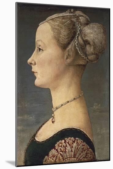 Portrait of a Lady-Antonio Pollaiolo-Mounted Art Print