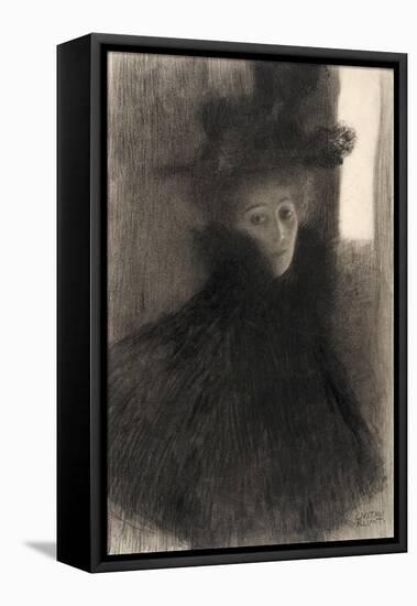 Portrait of a Lady-Gustav Klimt-Framed Stretched Canvas