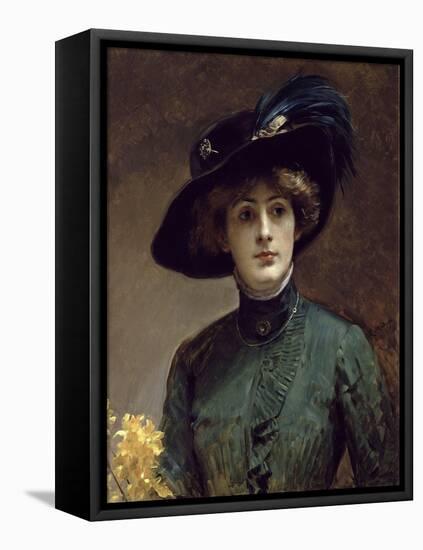 Portrait of a Lady-Raimundo Madrazo-Framed Stretched Canvas