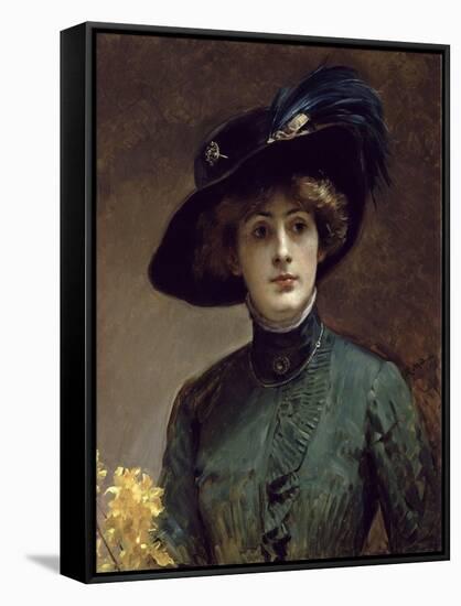 Portrait of a Lady-Raimundo Madrazo-Framed Stretched Canvas