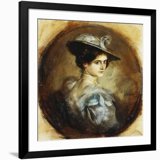 Portrait of a Lady-Franz Seraph von Lenbach-Framed Giclee Print