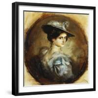 Portrait of a Lady-Franz Seraph von Lenbach-Framed Giclee Print