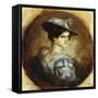 Portrait of a Lady-Franz Seraph von Lenbach-Framed Stretched Canvas