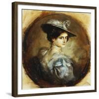 Portrait of a Lady-Franz Seraph von Lenbach-Framed Giclee Print