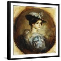 Portrait of a Lady-Franz Seraph von Lenbach-Framed Giclee Print