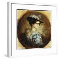 Portrait of a Lady-Franz Seraph von Lenbach-Framed Giclee Print