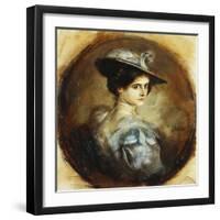 Portrait of a Lady-Franz Seraph von Lenbach-Framed Giclee Print