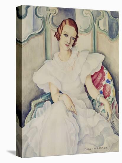 Portrait of a Lady-Gerda Wegener-Stretched Canvas