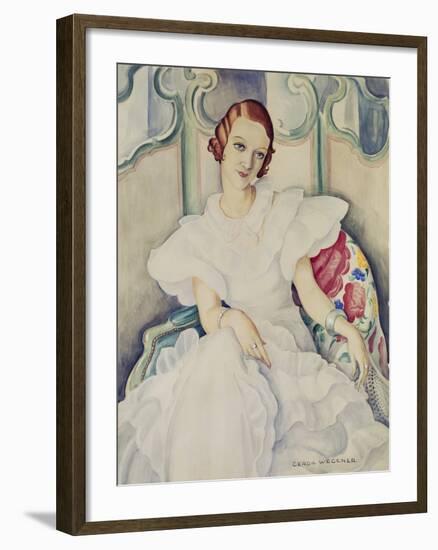 Portrait of a Lady-Gerda Wegener-Framed Giclee Print