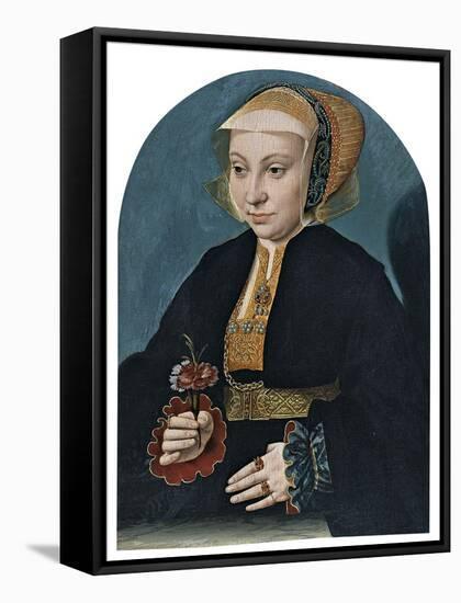 Portrait of a Lady-Bartholomaeus Bruyn-Framed Stretched Canvas