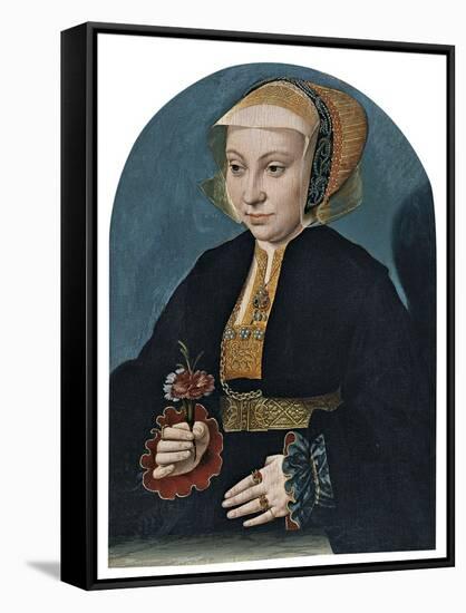 Portrait of a Lady-Bartholomaeus Bruyn-Framed Stretched Canvas