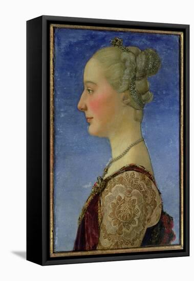 Portrait of a Lady-Antonio Pollaiolo-Framed Stretched Canvas