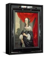 Portrait of a Lady-Louis-Michel van Loo-Framed Stretched Canvas