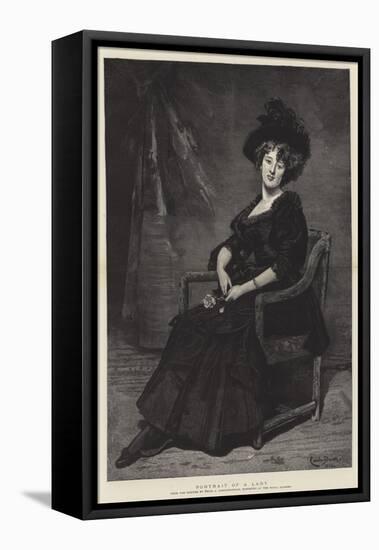 Portrait of a Lady-Charles Emile Auguste Carolus-Duran-Framed Stretched Canvas