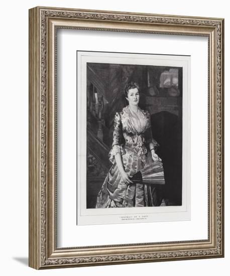 Portrait of a Lady-Sir Lawrence Alma-Tadema-Framed Giclee Print