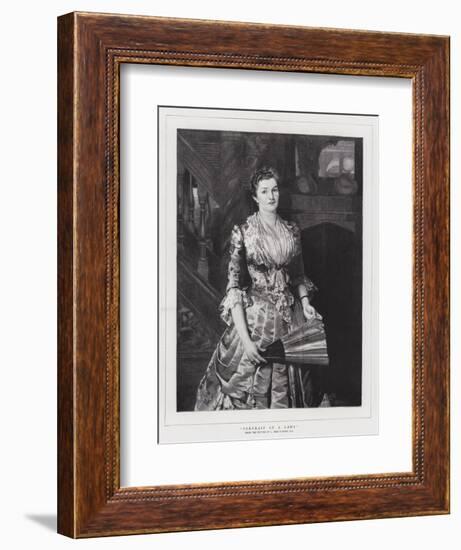 Portrait of a Lady-Sir Lawrence Alma-Tadema-Framed Giclee Print