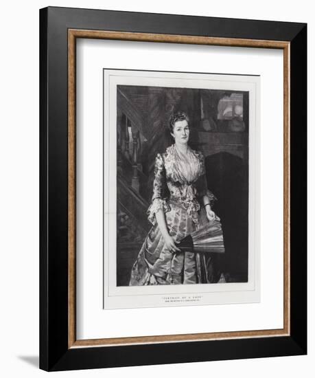 Portrait of a Lady-Sir Lawrence Alma-Tadema-Framed Giclee Print