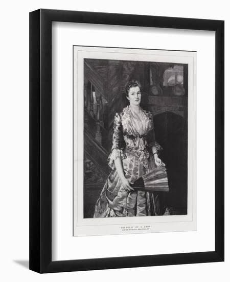 Portrait of a Lady-Sir Lawrence Alma-Tadema-Framed Giclee Print
