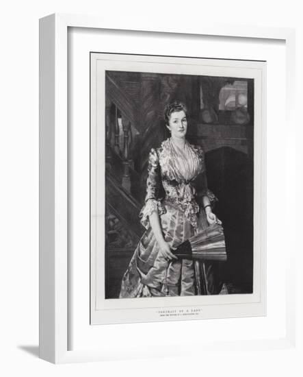 Portrait of a Lady-Sir Lawrence Alma-Tadema-Framed Giclee Print