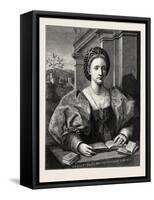 Portrait of a Lady-Andrea del Sarto-Framed Stretched Canvas