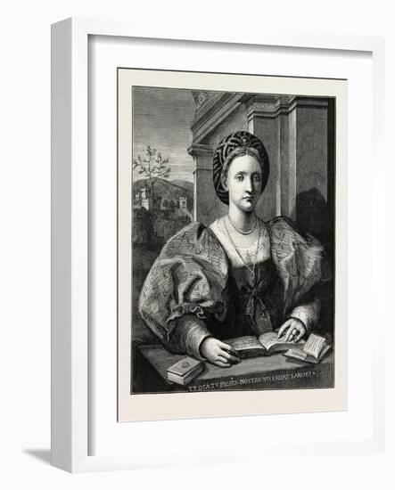 Portrait of a Lady-Andrea del Sarto-Framed Giclee Print