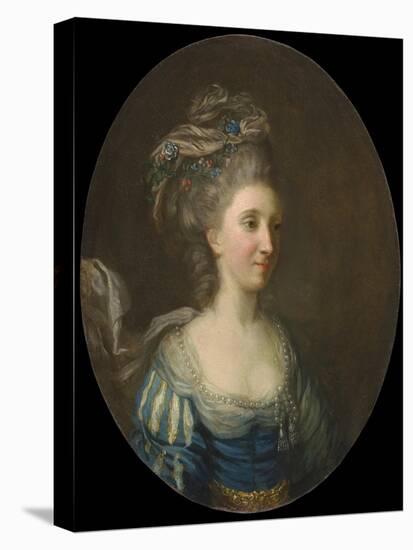 Portrait of a Lady-Thomas Hickey-Stretched Canvas