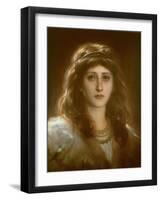 Portrait of a Lady-Frank Bernard Dicksee-Framed Giclee Print