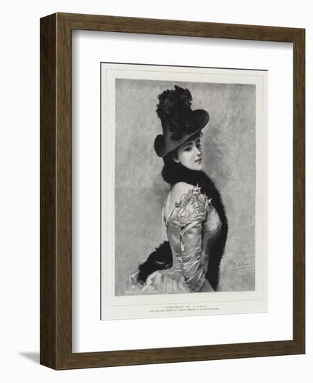 Portrait of a Lady-null-Framed Giclee Print