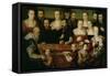 Portrait of a Large Family-Cesare Vecellio-Framed Stretched Canvas