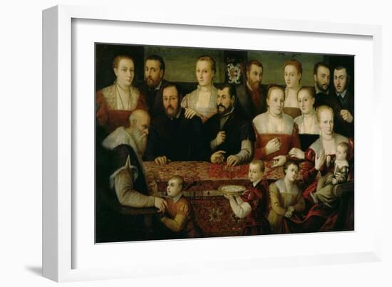 Portrait of a Large Family-Cesare Vecellio-Framed Giclee Print