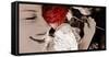 Portrait of a Laughing Woman with Roses-Alaya Gadeh-Framed Stretched Canvas