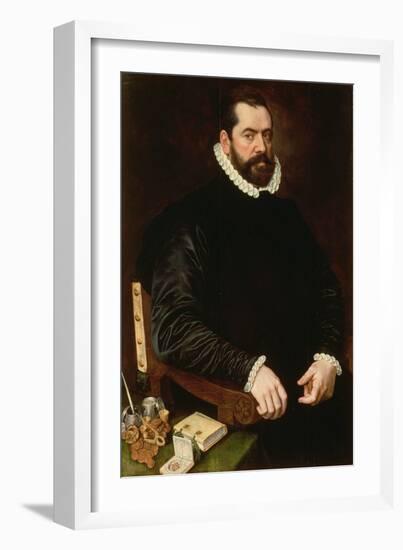 Portrait of a Learned Gentleman-Adriaen Thomasz Key-Framed Giclee Print