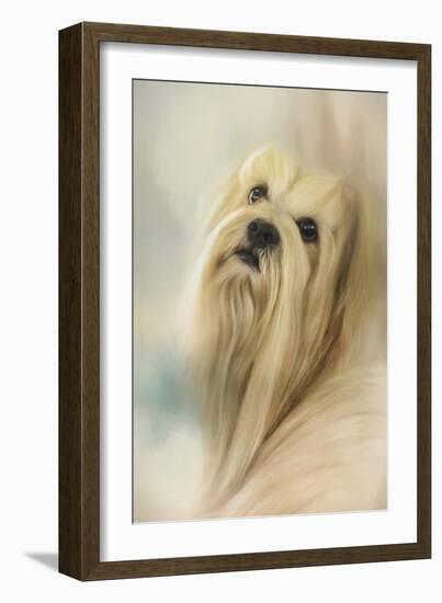 Portrait of a Lhasa Apso-Jai Johnson-Framed Giclee Print