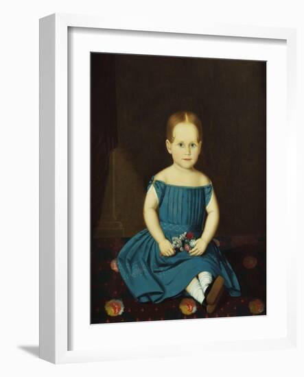 Portrait of a Little Girl-Dirk Van Erp-Framed Giclee Print