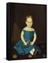 Portrait of a Little Girl-Dirk Van Erp-Framed Stretched Canvas