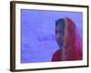 Portrait of a Local Woman in the 'Blue City', Jodhpur, Rajasthan State, India, Asia-Gavin Hellier-Framed Photographic Print