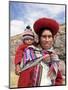 Portrait of a Local Woman in Traditional Dress, Carrying Her Baby on Her Back, Near Cuzco, Peru-Gavin Hellier-Mounted Photographic Print