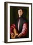 Portrait of a Lute Player, C.1528-1529 (Oil on Wood)-Jacopo Pontormo-Framed Giclee Print