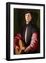 Portrait of a Lute Player, C.1528-1529 (Oil on Wood)-Jacopo Pontormo-Framed Giclee Print