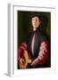 Portrait of a Lute Player, C.1528-1529 (Oil on Wood)-Jacopo Pontormo-Framed Giclee Print