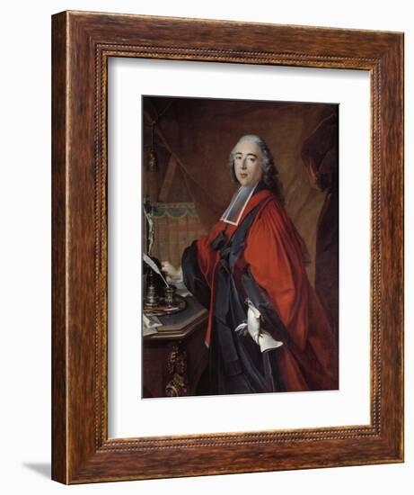 Portrait of a Magistrate by Louis Tocque-null-Framed Giclee Print