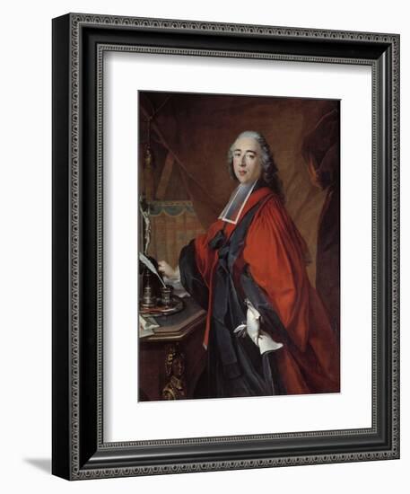 Portrait of a Magistrate by Louis Tocque-null-Framed Giclee Print