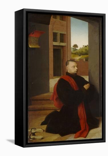 Portrait of a Male Donor, c.1455-Petrus Christus-Framed Stretched Canvas