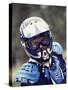 Portrait of a Male Motorcycle Racer-null-Stretched Canvas