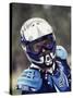 Portrait of a Male Motorcycle Racer-null-Stretched Canvas
