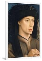 Portrait of a Man, 1430 (Oil on Panel)-Rogier van der Weyden-Framed Giclee Print