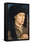 Portrait of a Man, 1430 (Oil on Panel)-Rogier van der Weyden-Framed Stretched Canvas