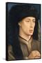 Portrait of a Man, 1430 (Oil on Panel)-Rogier van der Weyden-Framed Stretched Canvas