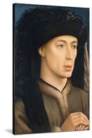 Portrait of a Man, 1430 (Oil on Panel)-Rogier van der Weyden-Stretched Canvas